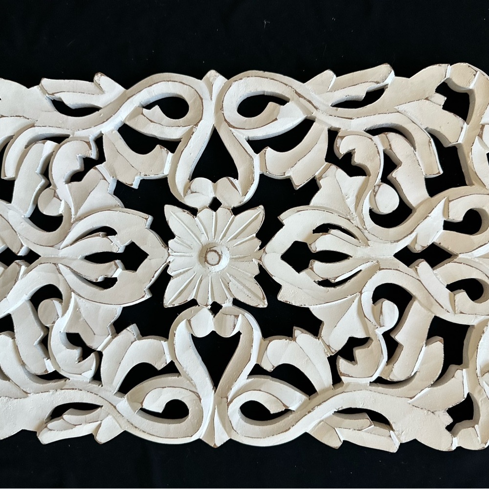 Intricate Cream Wall Art Panel - Picture 9 of 16